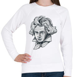 printfashion Beethoven - Női pulóver - Fehér (5095733)