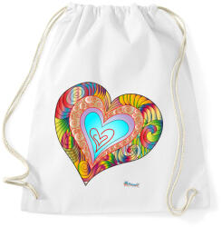 printfashion sziv2 - Sportzsák, Tornazsák - Fehér (759842)