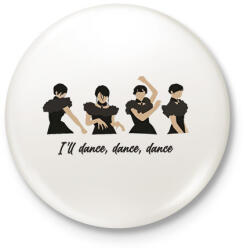 printfashion Wednesday tánc - Kitűző, hűtőmágnes - Fehér (11610900)