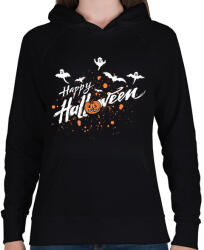 printfashion Happy Halloween - Női kapucnis pulóver - Fekete (16628236)