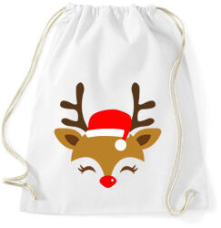 printfashion Rénszarvas - Sportzsák, Tornazsák - Fehér (11123591)