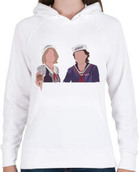 printfashion Nancy&Steve ST - Női kapucnis pulóver - Fehér (2509878)