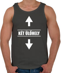 printfashion Dupla Ülőhely - Férfi atléta - Sötétszürke (5175014)