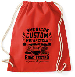 printfashion Hagyományos amerikai motor - Sportzsák, Tornazsák - Piros (141695)