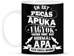 printfashion Pecás apuka - Bögre - Fekete (972435)