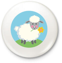 printfashion Húsvéti bárány - Kitűző, hűtőmágnes - Fehér (13180867)