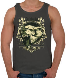 printfashion Farkas - Férfi atléta - Sötétszürke (102457)