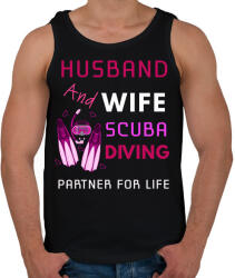 printfashion HUSBAND AND WIFE - Férfi atléta - Fekete (2107009)