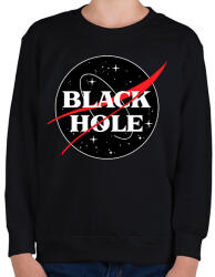 printfashion Fekete lyuk NASA paródia - Gyerek pulóver - Fekete (1386745)