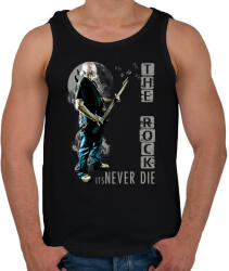 printfashion THE ROCK ITS NEVER DIE - Férfi atléta - Fekete (6319109)