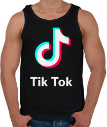 printfashion TIKTOK - Férfi atléta - Fekete (2122098)