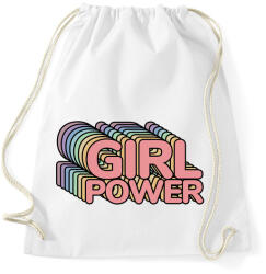 printfashion Girl Power - Sportzsák, Tornazsák - Fehér (4594947)