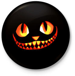 printfashion Cat - Kitűző, hűtőmágnes - Fekete (3092824)