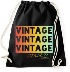 printfashion VINTAGE limited edition - Sportzsák, Tornazsák - Fekete (4058788)