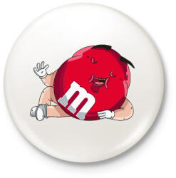 printfashion Cukorka - Kitűző, hűtőmágnes - Fehér (3075170)