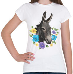 printfashion Szamár - Női póló - Fehér (13875773)