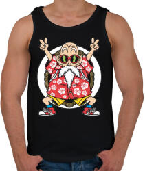 printfashion Zseniális teknős - Férfi atléta - Fekete (1106630)