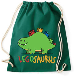 printfashion Legoszaurusz - Sportzsák, Tornazsák - Sötétzöld (1481703)