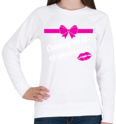 printfashion Csomagold ki az ajándékodat - Női pulóver - Fehér (11693608)