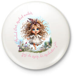 printfashion Szabad élet, szabad madár. . . - Kitűző, hűtőmágnes - Fehér (15811193)