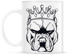 printfashion Pitbull király - Bögre - Fehér (2949043)