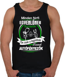 printfashion Autófényezők születésnapja - Férfi atléta - Fekete (994702)