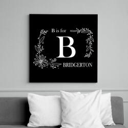 printfashion B is for - Vászonkép - Fekete (16132642)
