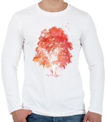 printfashion Hide and seek - Férfi hosszú ujjú póló - Fehér (223012)