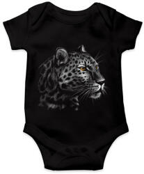 printfashion Leopárd portré - Baba Body - Fekete (4848448)