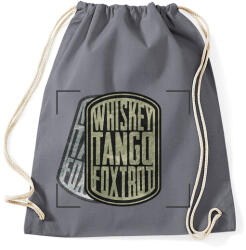 printfashion WTF - Sportzsák, Tornazsák - Grafitszürke (684247)