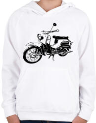 printfashion simson schwalbe - Gyerek kapucnis pulóver - Fehér (8205961)