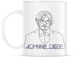 printfashion Johhny Depp - Vonalas - Bögre - Fehér (7295793)