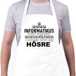 printfashion ithero-hu-light - Kötény - Fehér (4903428)