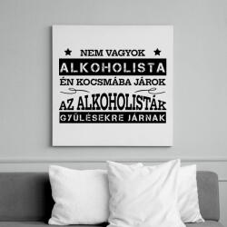 printfashion Én kocsmába járok - Vászonkép - Fehér (9462122)