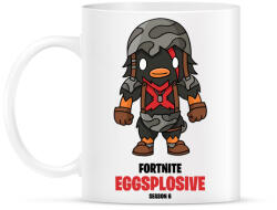printfashion Eggsplosive - Fortnite Season 6 - Bögre - Fehér (5359406)