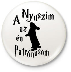 printfashion A Nyuszim az én Patrónusom - Kitűző, hűtőmágnes - Fehér (16499880)