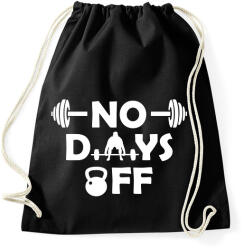 printfashion No days off - Sportzsák, Tornazsák - Fekete (8954088)