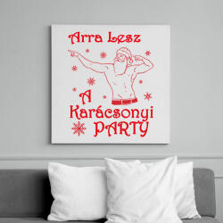 printfashion Arra lesz a Karácsonyi party - Vászonkép - Fehér (6634247)