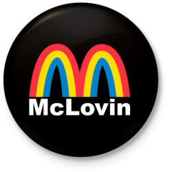 printfashion McLovin - Kitűző, hűtőmágnes - Fekete (5029910)