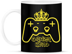 printfashion Gamer king - Bögre - Fekete (5325747)