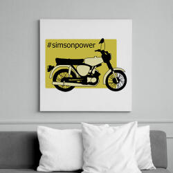 printfashion simson - Vászonkép - Fehér (6633275)