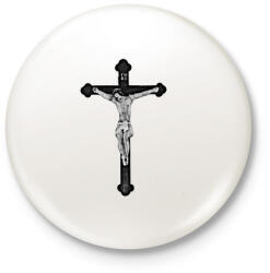 printfashion Kereszt - Kitűző, hűtőmágnes - Fehér (5468108)