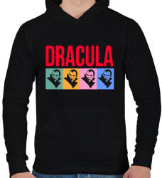 printfashion Dracula - Férfi kapucnis pulóver - Fekete (1869828)