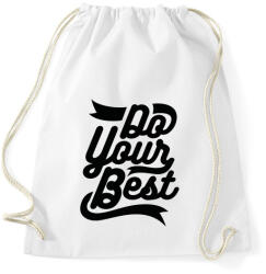 printfashion Légy a legjobb - Sportzsák, Tornazsák - Fehér (173753)
