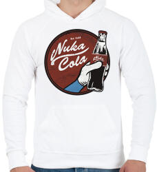 printfashion Nuka Cola - Férfi kapucnis pulóver - Fehér (1246799)