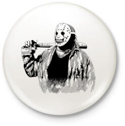 printfashion Horror cirkusz - Kitűző, hűtőmágnes - Fehér (3077977)