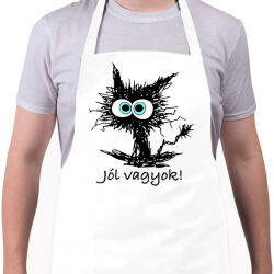 printfashion Jól vagyok - Kötény - Fehér (10360762)