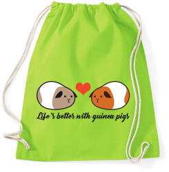 printfashion Tengerimalac szeretet - Sportzsák, Tornazsák - Limezöld (13343523)