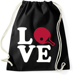 printfashion Asztalitenisz szerelem - Sportzsák, Tornazsák - Fekete (2142272)