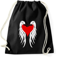 printfashion Angel - Sportzsák, Tornazsák - Fekete (15091885)